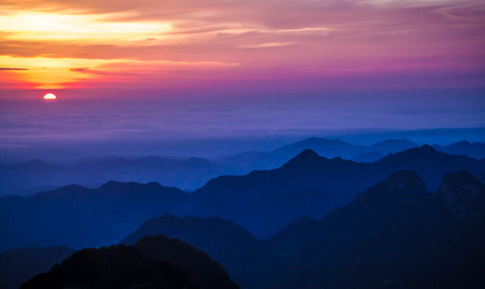 Sunrise at Mount Wudang